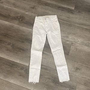 Free people White Skinny Cropped Ankle 26r